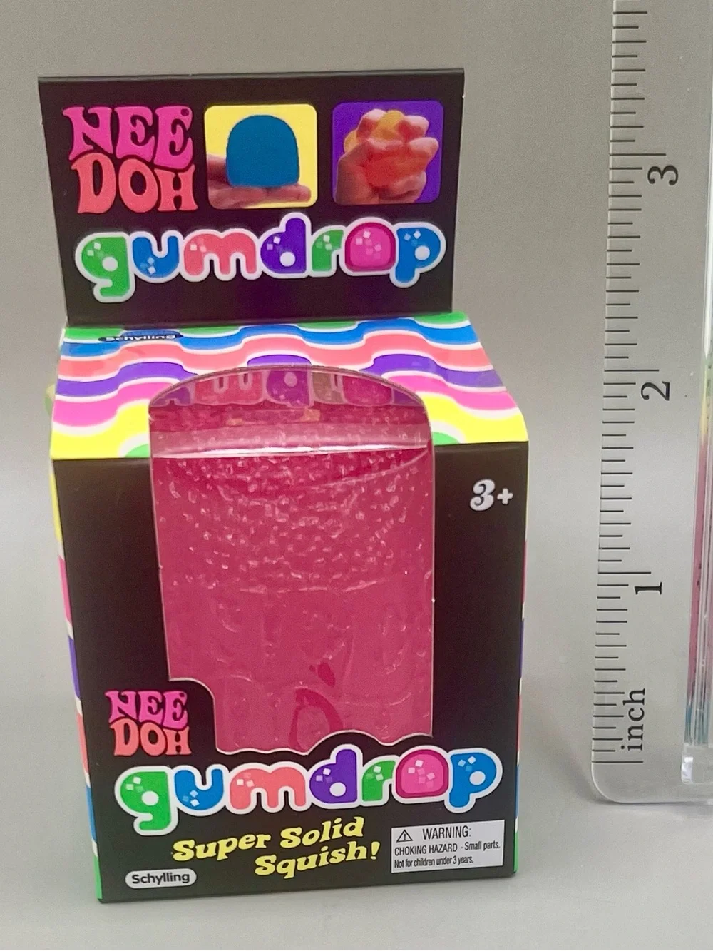 Authentic NEEDOH Gumdrop Super Solid Squish! Stress Toy - Pink🩷 NEW in BOX